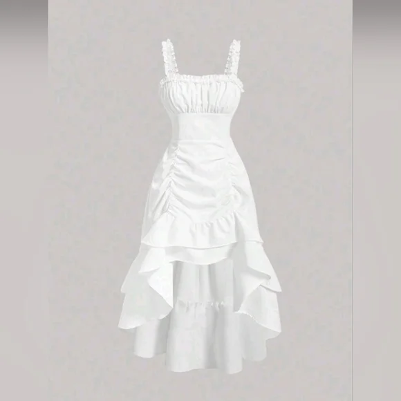 tiered ruffle ruched cami dress Amazon.com: RoseSeek Girl's Flowy Cami Dress Ruched Sleeveless Pink Layered Ruffle Kawaii Short Smocked Summer Dresses Black 4Y: Clothing, Shoes & Jewelry